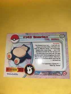 Topps Pokemon Snorlax 2000 TV Animation Edition Series - Image 4
