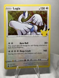 Pokemon Lugia #022/025 Celebrations 25th Anniversary Holo Rare NM - Image 1