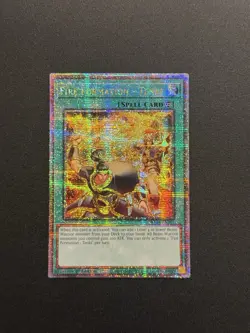 2025 YUGIOH RA04 25TH QCR SECRET RARE FIRE FORMATION TENKI NM - Image 1