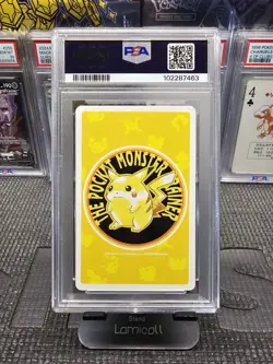 1998 Pokemon Pidgeot Yellow Back Poker Playing Card 3 of Spades - PSA 8 - Image 2
