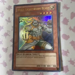 Yugioh Wulf, Lightsworn Beast Rymp-En103 Rare 1st Ed NM Card - Image 2