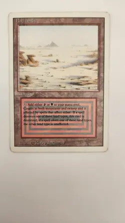 Magic the Gathering: Badlands Revised Edition Dual Land Card MTG Authentic! - Image 5