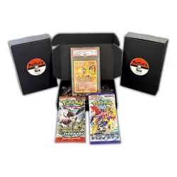 Pokemon Mystery Box - 1 Graded Card (PSA BGS CGC), 2 Packs, Extras & Vintage 2C - Image 1