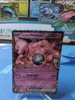 Pokemon Card Team Rocket’s Mewtwo EX SVP 205 Promo Destined Rivals Near Mint - Image 1