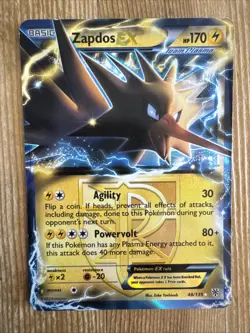 Zapdos EX - 48/135 - Pokemon Plasma Storm Black & White Ultra Rare Card DMG - Image 1