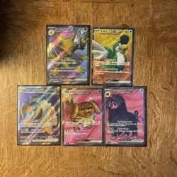 Pokemon TCG Full Art EX Lot Of 5 Cards (Alakazam & More!) - Image 1