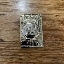 Poliwhirl Jigglypuff Pokemon 23k Gold Plated Trading Card Burger King Promo 1999 - Image 4