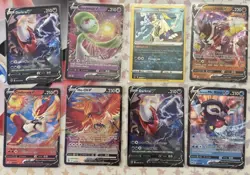 Pokemon Lot 37 Cards - Holos, Promos, EX, V, Full Art - Mixed Collection MP-DMG - Image 4