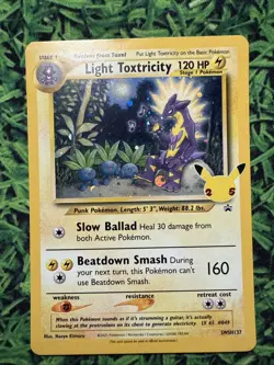 Light Toxtricity SWSH137 SWSH: Sword & Shield Promo Cards Holo - Image 1