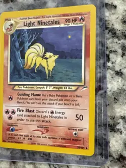 Pokemon Card - Light Ninetales Neo Destiny 50/105 Uncommon Non Holo - Image 2