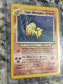 Pokemon Card - Light Ninetales Neo Destiny 50/105 Uncommon Non Holo - Image 3