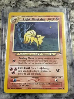 Pokemon Card - Light Ninetales Neo Destiny 50/105 Uncommon Non Holo - Image 4