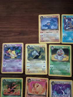2000 Pokemon TEAM ROCKET Set NEAR COMPLETE NON HOLO 61 Card Lot RARE Lp/Nm - Image 2