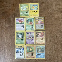 Pokemon TCG Vintage & Mid Era Lot Of 11 Cards Base 2 Bulbasaur, Stamped Pikachu - Image 1