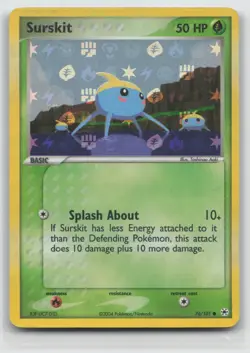 Surskit Pokemon TCG Hidden Legends Reverse Holo Common Card #76/101 #76 - Image 1