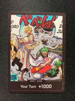 ONE PIECE WINGS OF THE CAPTAIN - DON! CARD SANJI ZORO (ALT ART) - Image 1