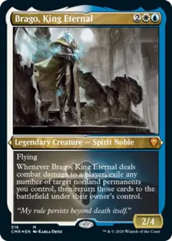 Near Mint x 1 Brago, King Eternal - Foil Etched Commander Legends Variants - Image 1