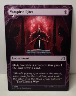 Vampiric Rites, Wilds of Eldraine: Enchanting Tales, Near Mint x 1 MTG Showcase - Image 1