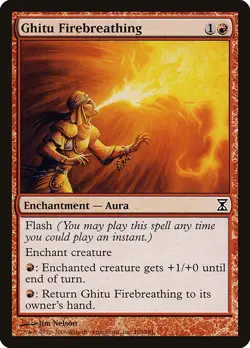 Ghitu Firebreathing 1x MtG Time Spiral SP/NM - Image 1