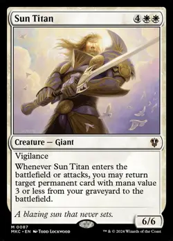 Sun Titan Commander: Murders at Karlov Manor Regular 87 White MTG - Image 1
