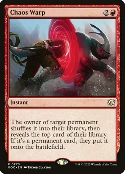 x1 Chaos Warp Commander: March of the Machine Regular Red 273 MTG - Image 1
