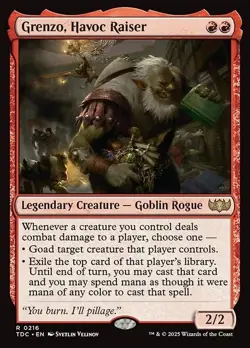 Grenzo, Havoc Raiser Commander: Tarkir: Dragonstorm Regular 216 Red MTG - Image 1
