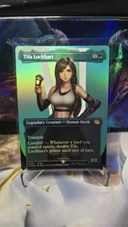 Tifa Lockhart Borderless #0391 - RARE - MTG: Final Fantasy - FOIL - Image 1