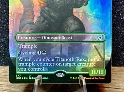 Godzilla, Primeval Champion ~ Titanoth Rex Ikoria: Lair of Behemoths Foil LP+/NM - Image 3