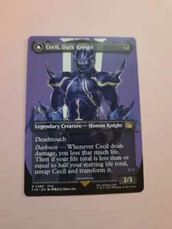 Cecil, Dark Knight Cecil, Redeemed Paladin - Final Fantasy - MtG (BORDERLESS) - Image 2