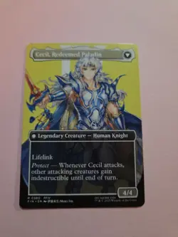 Cecil, Dark Knight Cecil, Redeemed Paladin - Final Fantasy - MtG (BORDERLESS) - Image 3