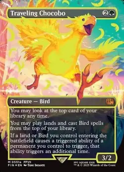 Traveling Chocobo MTG playtest copy - Image 1
