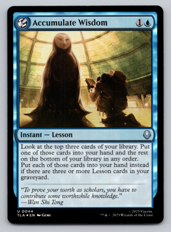 Accumulate Wisdom FOIL -(U)- MTG Avatar: The Last Airbender TLA - Image 1