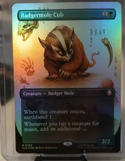 Badgermole Cub (Borderless) Foil (m326) MTG Avatar - Image 1
