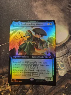 1x Toph Earthbending Master Foil Extended Art NM Mythic MTG TLA TLE Avatar x1 - Image 1