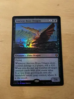 Ancient Brass Dragon FOIL CLB NM MTG - Image 1