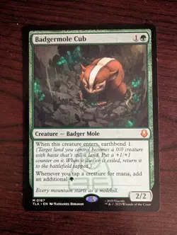 Badgermole Cub TLA 0167 NM Magic The Gathering - Image 1
