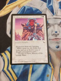 Knights of Thorn MTG The Dark Rare White Creature Slightly Played x1 GG4 - Image 1