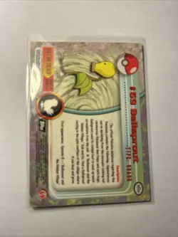 Pokemon Topps Series 1 - BELLSPROUT #69 - Black Label 2nd Print - Foil Holo LP - Image 2