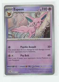Pokemon TCG - Espeon (Poke Ball Pattern) 033/131 Sv: Prismatic Evolutions Holo - Image 1