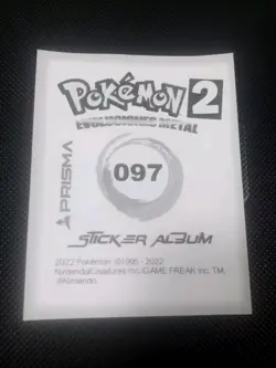 2022 POKEMON Prizma Sticker #097 Tyranitar Gold Star Holo Peru Gradeable - Image 2