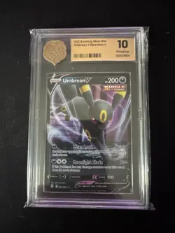 Koba 10 GEM MINT Umbreon V 094/203 Evolving Skies Pokemon Card - PSA, BGS - Image 1