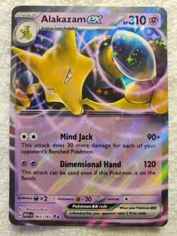 Pokemon TCG 2023 Alakazam EX Holo 065/165 Scarlet&Violet-151 Double Rare - Image 1