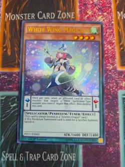 Yu-Gi-Oh! White Wing Magician Pendulum Evolution PEVO-EN005 1st Ed Ultra Rare NM - Image 1
