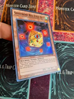 Yu-Gi-Oh! Speedroid Red-Eyed Dice HSRD-EN008 Super Rare 1st Edition Near Mint - Image 2