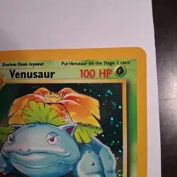 Pokemon TCG Venusaur Holo Swirl Rare Card 18/130 Base Set 2 - NM - Image 4