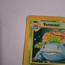 Pokemon TCG Venusaur Holo Swirl Rare Card 18/130 Base Set 2 - NM - Image 5