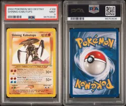 Shining Kabutops Neo Destiny PSA 9 Unlimited 108/105 Pokemon Card #108 MINT - Image 3