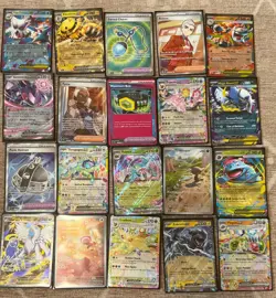 TCG Pokemon 40x Card Binder Lot Collection - Illustration Rare, FA's, Ex’s, More - Image 1