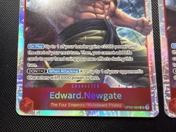 x2 Edward Newgate OP02-004 SR Reprint One Piece Card Game The Best PRB English - Image 2