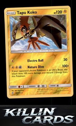 Reverse Holofoil Tapu Koko 69/236 Holo Rare SM - Unified Minds Pokemon Card NM - Image 1